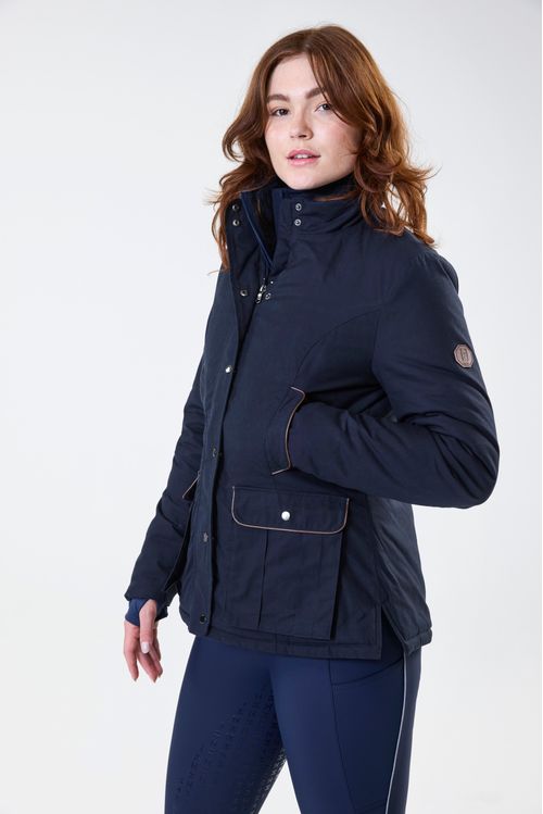 Horseware Women's Newmarket Wax Jacket - Navy