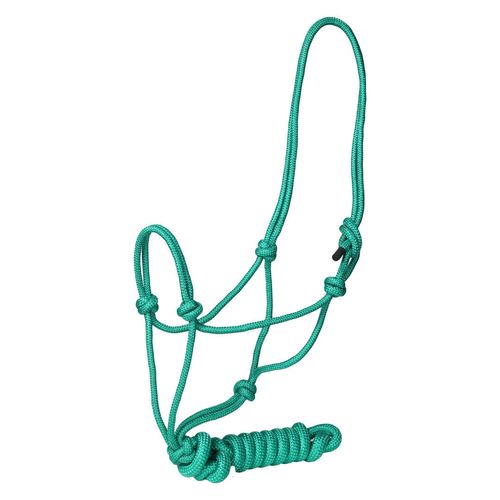 TuffRider Rugged Rope Halter w/Lead - Green