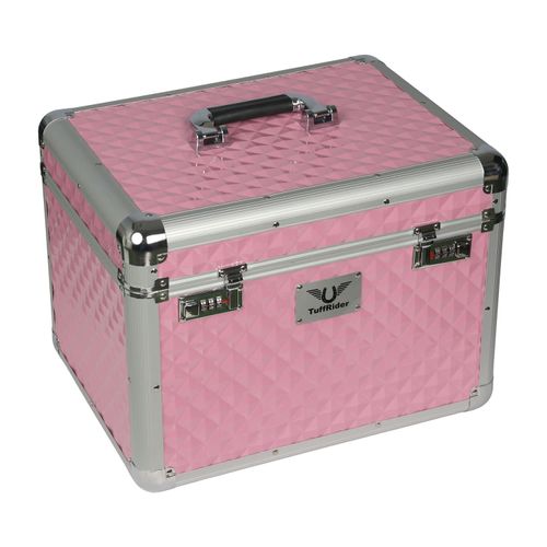 TuffRider Aluminium Diamond Grooming Box - Pink