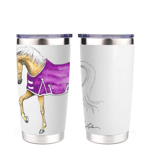 AWST Lila 20 oz Stainless Steel Tumbler - Palomino Horse