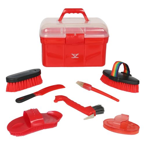 TuffRider Grooming Box - Red
