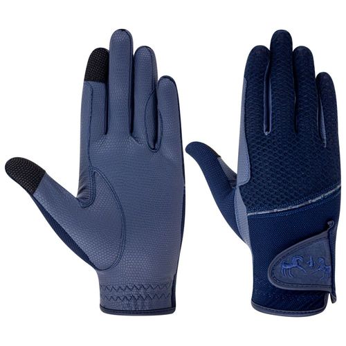 Equine Couture Fun in the Sun Mesh Summer Riding Glove - Navy