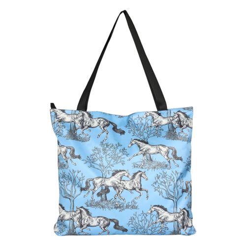 AWST Lila Tote Bag - Blue Toile