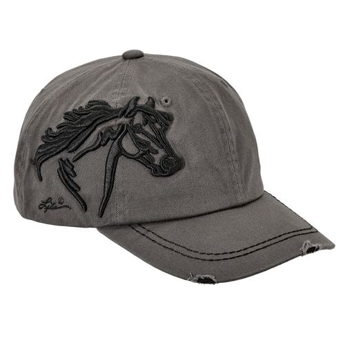 AWST Lila 3D Horse Head Cap - Gray