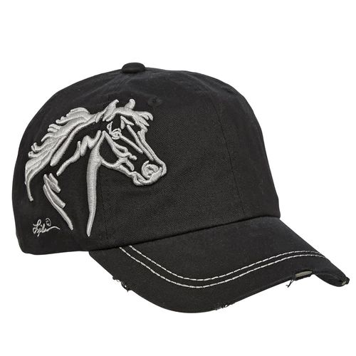 AWST Lila 3D Horse Head Cap - Black