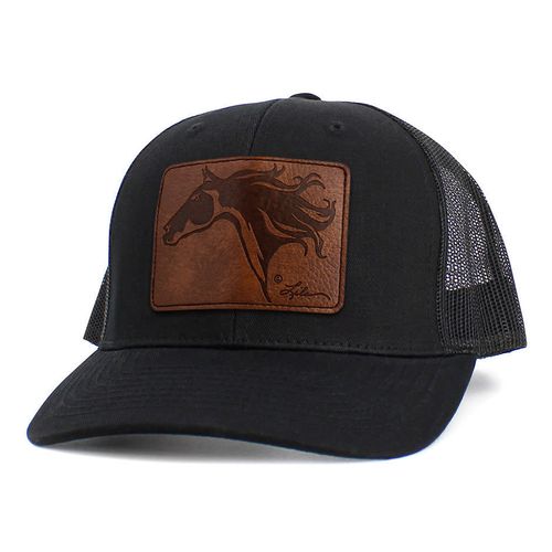 AWST Lila  Horse Head Patch Cap - Black