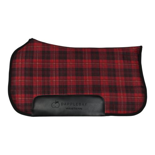 Dapplebay Western Saddle Pad - Red Holiday Plaid
