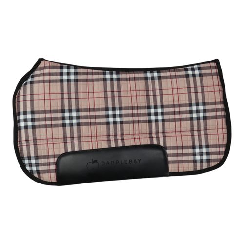 Dapplebay Western Saddle Pad - Tan Holiday Plaid