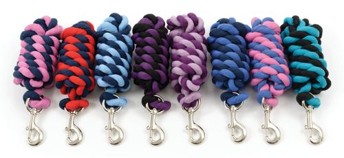 Shires Two Tone Headcollar Lead Rope - Navy/Blue