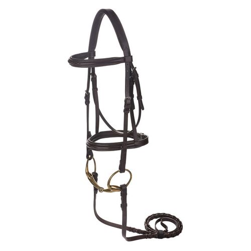 Henri de Rivel Advantage Mono Crown Padded Bridle - Havana