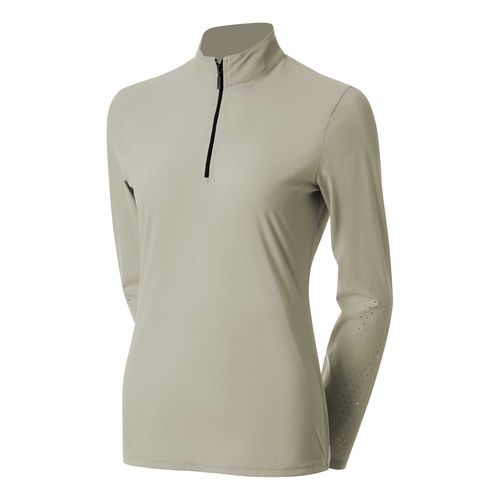 Equinavia Women's Alexandra Ribbed Training Shirt - Rain Cloud