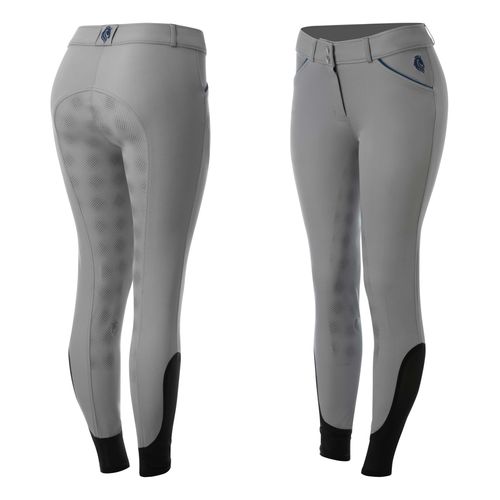 Equinavia Women's Astrid Summer Full Seat Breeches - Slate Grey/Galaxy Blue