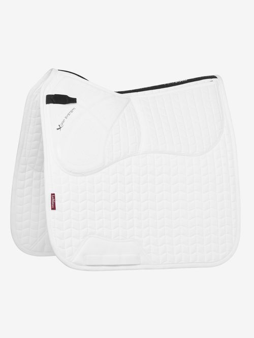 LeMieux ProSorb Plain 2 Pocket Dressage Square - White