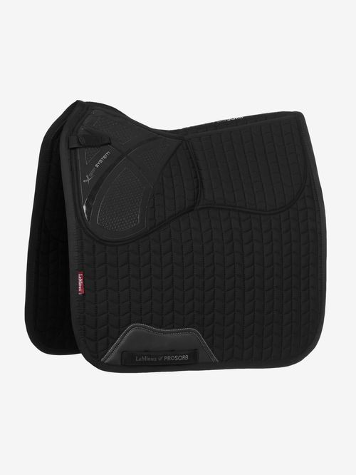 LeMieux ProSorb Plain 2 Pocket Dressage Square - Black