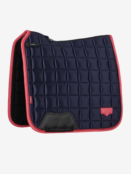 LeMieux Loire Classic Dressage Square - Navy/Cranberry