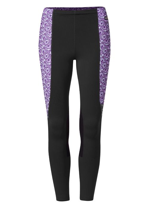 Kerrits Kids' Knee Patch Performance Tights - Black/Iris Make Your Luck
