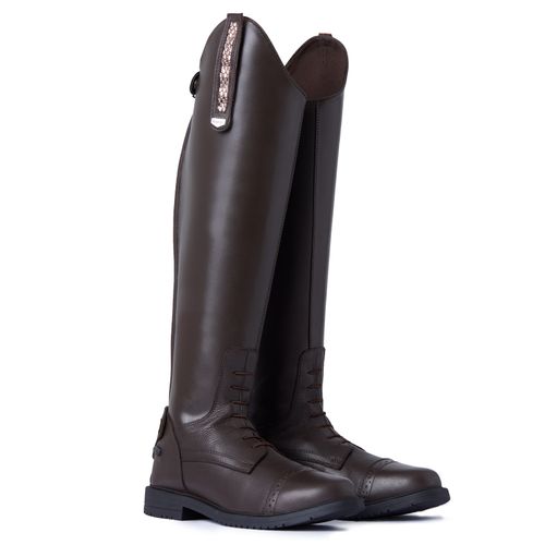 OPENBOX: Horze Women's Verona Tall Field Boots - 41 Regular - Dark Brown