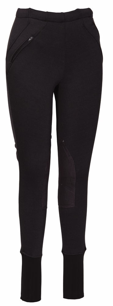 OVERSTOCK: TuffRider Women's Unifleece Pull-On Winter Breeches - 26 Regular - Black