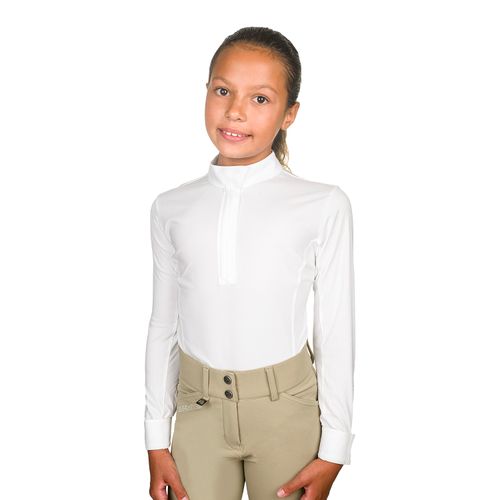 BARGAIN BARN: Romfh Kids' Classic Long Sleeve Show Shirt - Large - White/White