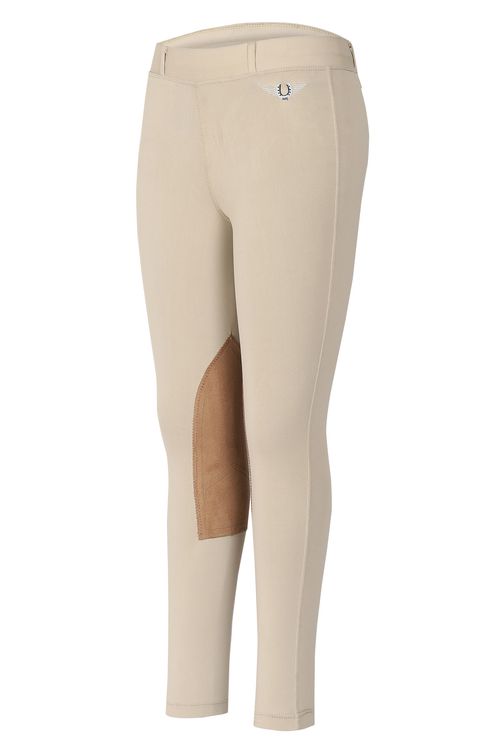 OPENBOX: TuffRider Kids' Prime Tights w/Belt Loops - Large - Sea Sand