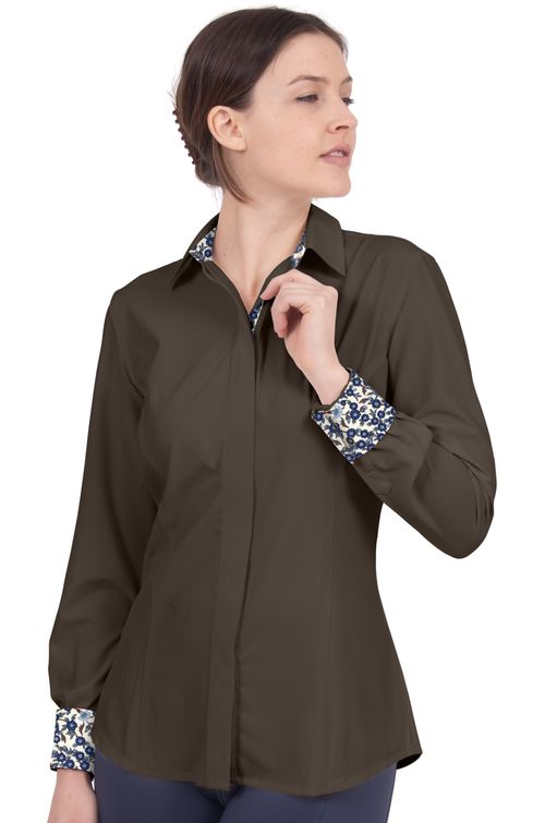 OVERSTOCK: Chestnut Bay Women's Riverton Western Show Shirt - Medium - Wren