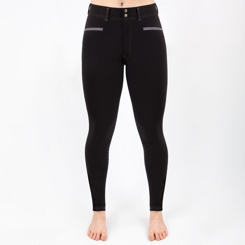OVERSTOCK: Irideon Women's Camber Knee Patch Breeches - 36 - Black
