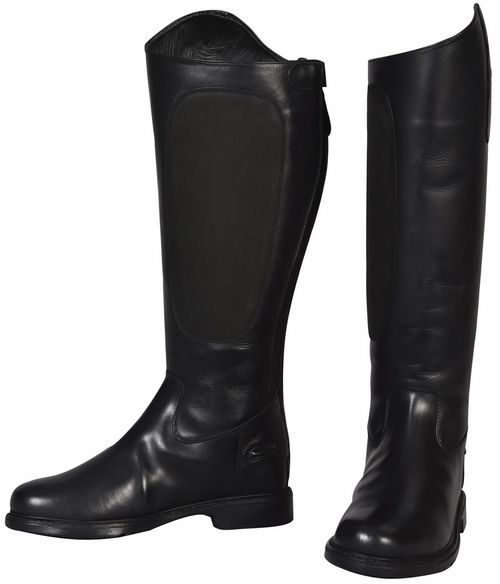 OPENBOX: TuffRider Women's Plus Rider Dress Boots - 8 Regular Short - Black