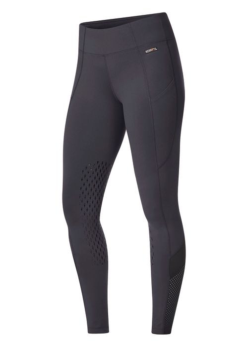 OPENBOX: Kerrits Women's Free Style Knee Patch Pocket Tights - Small - Cinder