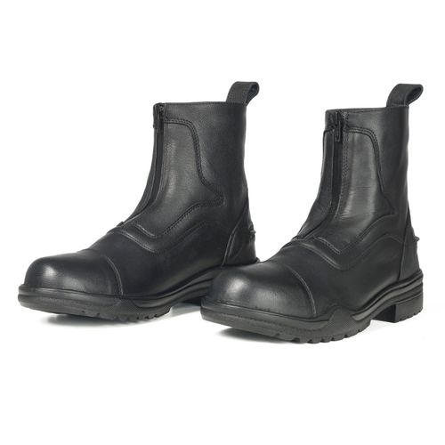 BARGAIN BARN: TuffRider Women's Otter WaterProof Front Zip Paddock Boots - 6 - Black