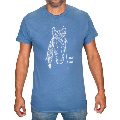 Centaur Ranch Men's USA Farm Short Sleeve Tee - Indigo Hay