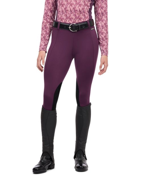 Kerrits Women's Performance Knee Patch Pocket Tights - Velvet Plum