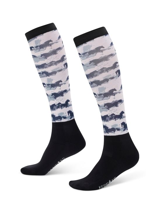 Kerrits Women's Dual Zone Boot Socks - Mist Brushstrokes