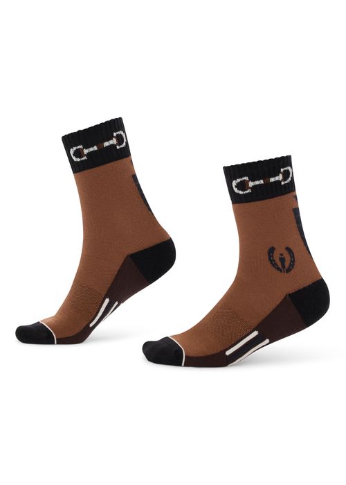 Kerrits Women's Band Of Bits Paddock Socks - Maple