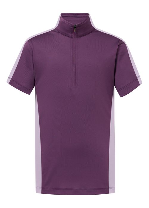Kerrits Kids' Agility Solid Coolcore Short Sleeve Shirt - Berry Blast