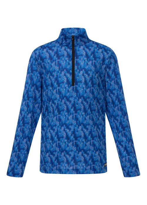 Kerrits Kids' Equibreeze Print Ice Fil Long Sleeve Shirt - Oasis Lucky Cascade