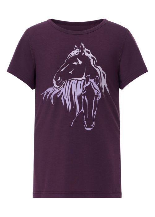 Kerrits Kids' Equine Embrace Tee - Velvet Plum