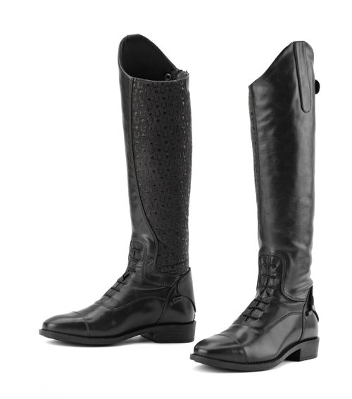 OVERSTOCK: Ovation Kids' Sofia Grip Field Boot - 3 Slim Regular - Black