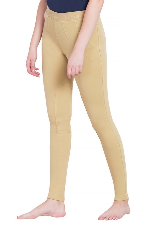 OPENBOX: TuffRider Women's Cotton Schoolers Riding Tights - 34 Regular - Light Tan