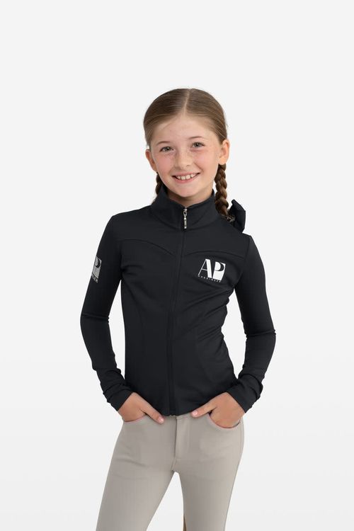 BARGAIN BARN: Hassinger Kids' ProZip Junior Performance Top - 10 - Onyx