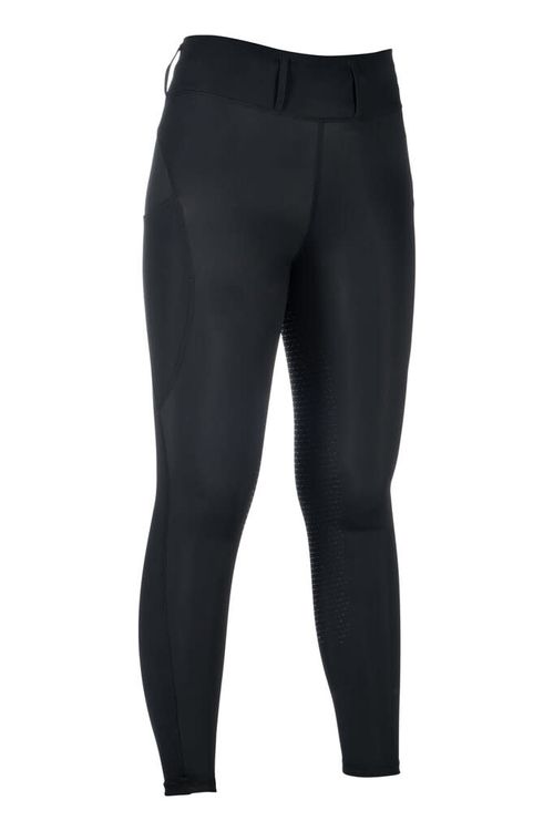 BARGAIN BARN: HKM Women's Jil High Waist Silicon Full Seat Tights - 26 - Black
