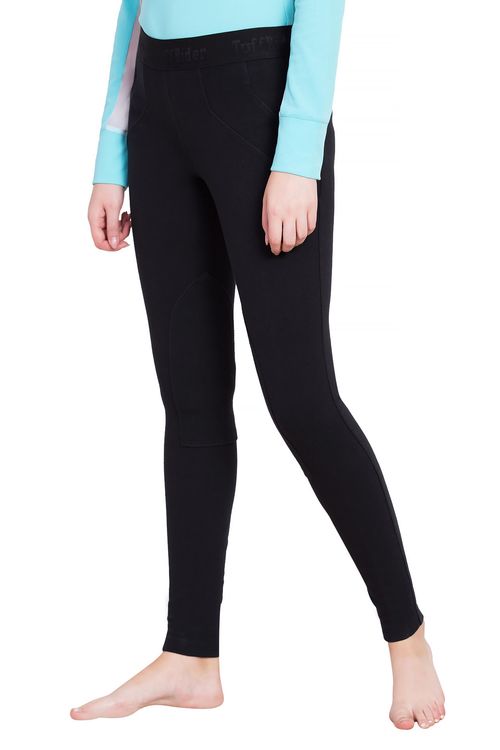 OVERSTOCK: TuffRider Women's Cotton Schoolers Riding Tights - 34 Regular - Black