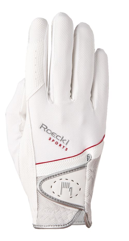 READY TO SHIP: Roeckl Madrid Riding Gloves - 6.5 - White