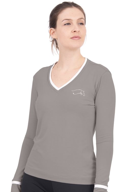 READY TO SHIP: Chestnut Bay Women's S2S V Neck Jersey - Medium - Ash