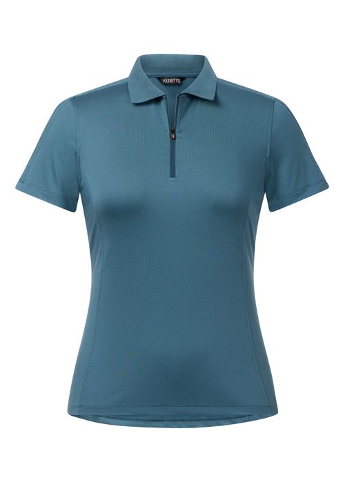 Kerrits Women's Serenity Solid Coolcore Short Sleeve Polo Shirt - Jasper
