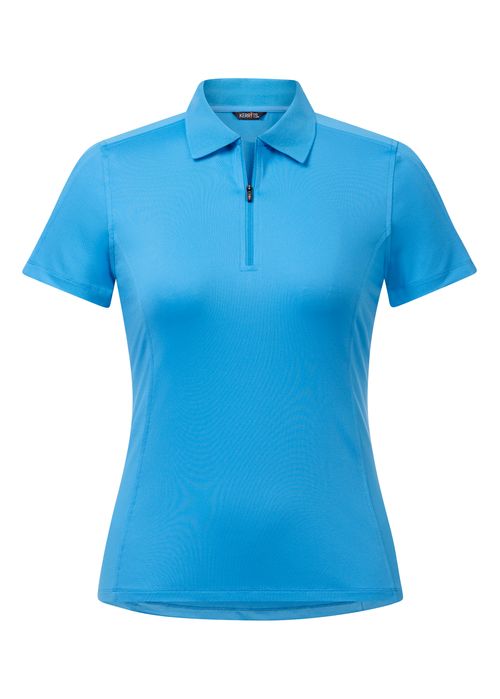 Kerrits Women's Serenity Solid Coolcore Short Sleeve Polo Shirt - Oasis Blue