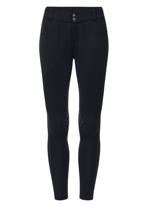 Kerrits Kids' Free Motion Coolcore Knee Patch Breeches - Black