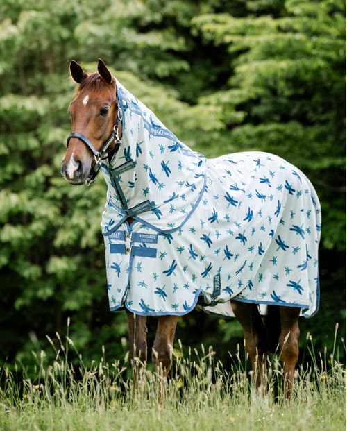 Amigo Bug Rug Plus - Dragonfly Print/Silver/Blue/Sage