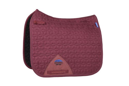 Weatherbeeta Suede Elite Air-Tec Dressage Saddle Pad - Burgundy