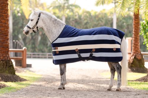OPENBOX: Horseware Newmarket Pony Fleece Cooler - 69 - Witney Navy