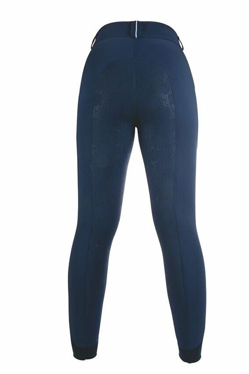 OPENBOX: HKM Kids' Comfort Style Silicone Full Seat Breeches - 13-14 years - Deep Blue